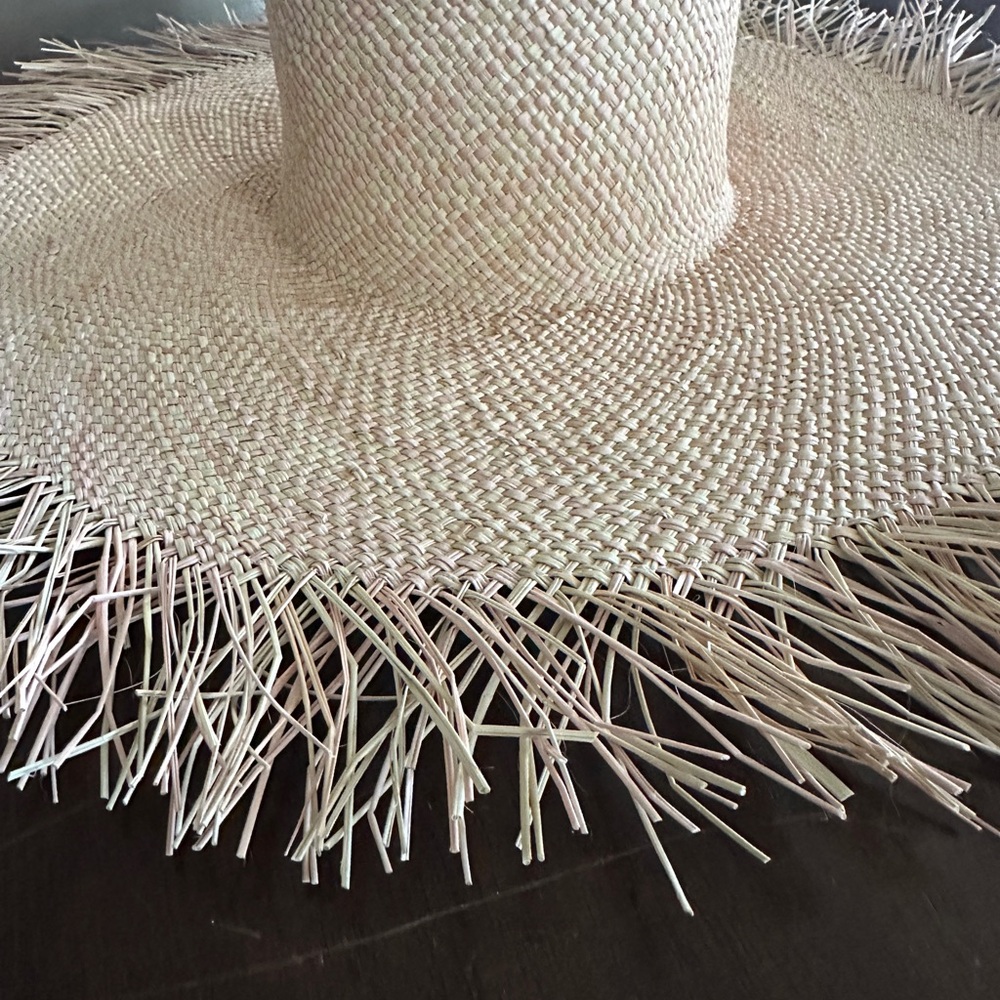 Eugenia Kim Natural Frayed Edge Straw Sun Hat